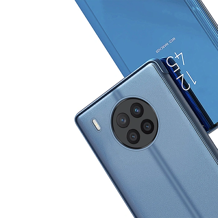 Clear View Case etui Huawei nova 8i pokrowiec z klapką czarne