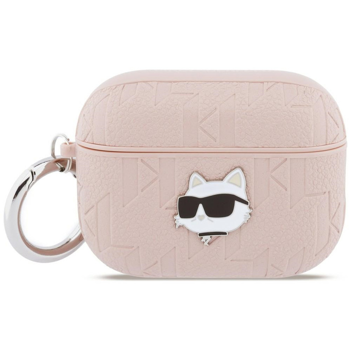 Etui Karl Lagerfeld Monogram Choupette   Head do AirPods Pro 3 różowy