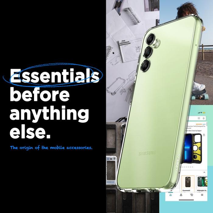 Etui Spigen Liquid Crystal Galaxy A14 5G Crystal Clear Case