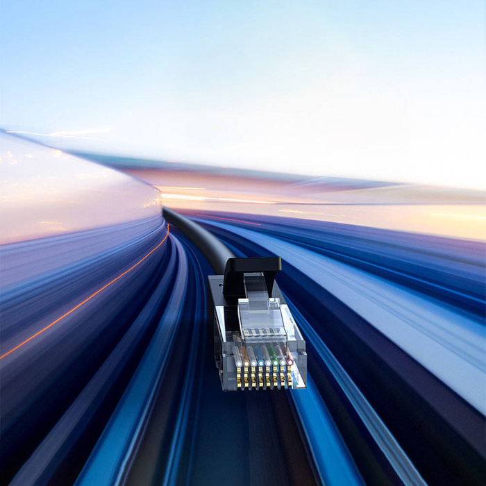 Ugreen płaski kabel sieciowy LAN Ethernet Cat. 6 12m czarny (NW102)