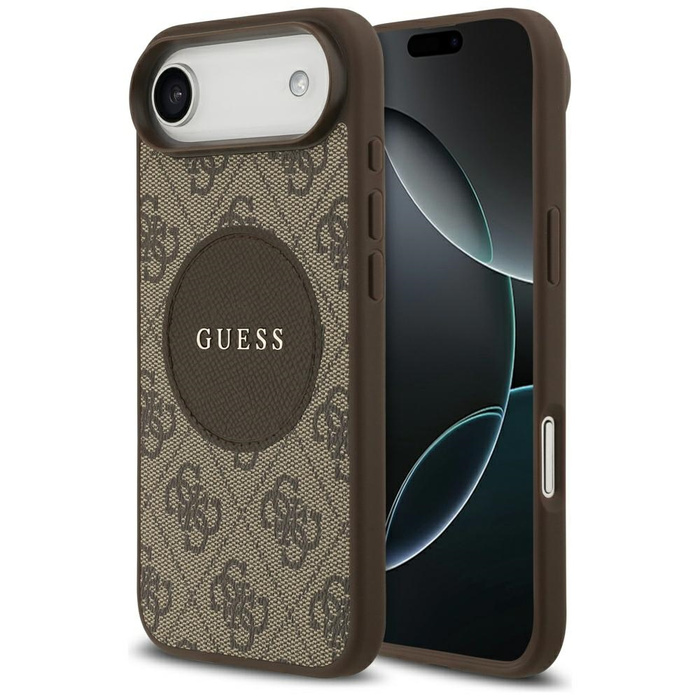 Etui Guess 4G Circle Classic Logo        MagSafe do iPhone Air brązowy