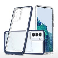 Etui Clear 3in1 Etui Do Samsung Galaxy S23+ Silikonowy Pokrowiec Z Ramką Niebieskie Case