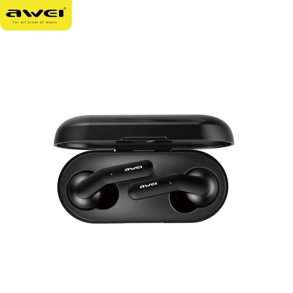 Słuchawki AWEI Bluetooth 5.0 T10C TWS Stacja Dokująca Czarny