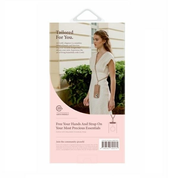 Etui UNIQ Coehl Creme iPhone 16 Pro 6.3" Magnetic Charging szary/taupe grey