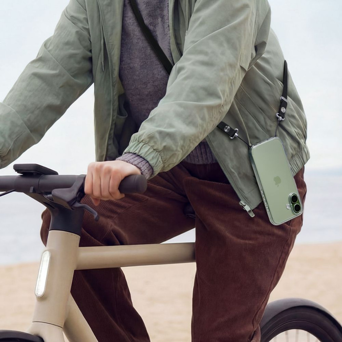 SMYCZ DO TELEFONU SPIGEN DA30L LANYARD STRAP CROSSBODY CZARNY