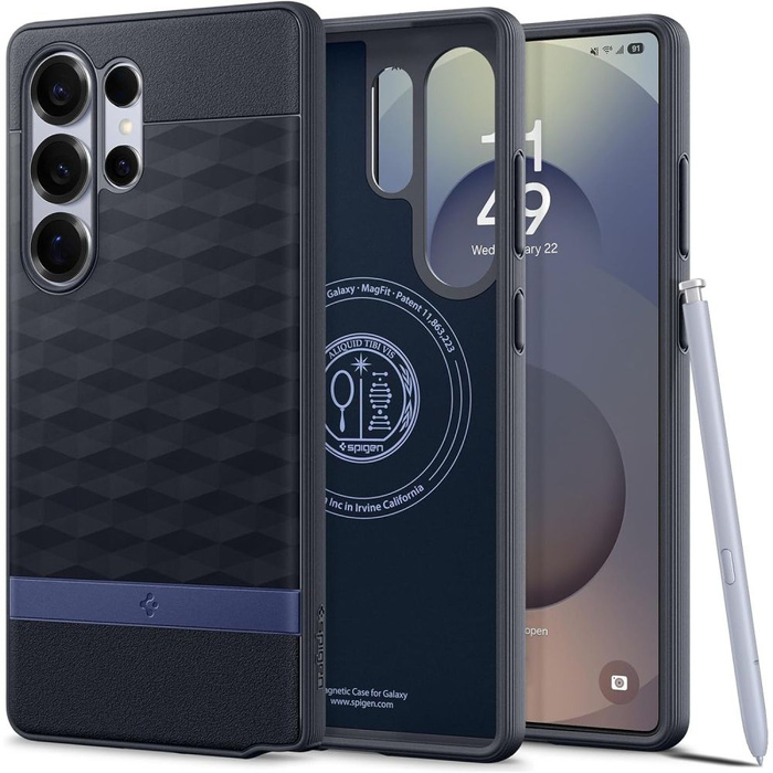 ETUI SPIGEN PARALLAX MAG MAGSAFE SAMSUNG GALAXY S25 ULTRA NAVY VIOLET