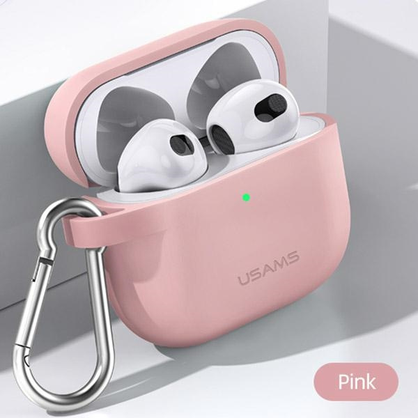 Etui USAMS Apple AirPods 3 Ochronne Silicone Różowy Case