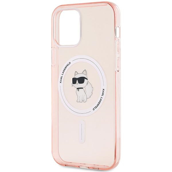 Karl Lagerfeld KLHMP12MHFCCNOP iPhone 12/12 Pro 6.1" różowy/pink hardcase IML Choupette MagSafe