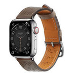 Pasek Strap Leather skórzany pasek Apple Watch Ultra, SE, 8, 7, 6, 5, 4, 3, 2, 1 (49, 45, 44, 42  mm) opaska bransoleta ciemnobrązowy