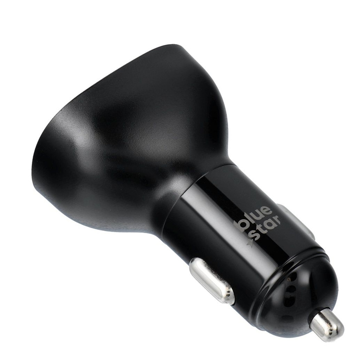 Ładowarka samochodowa Blue Star USB C + USB A QC3.0 PD AFC PPS SFC2.0 3A 63W czarna