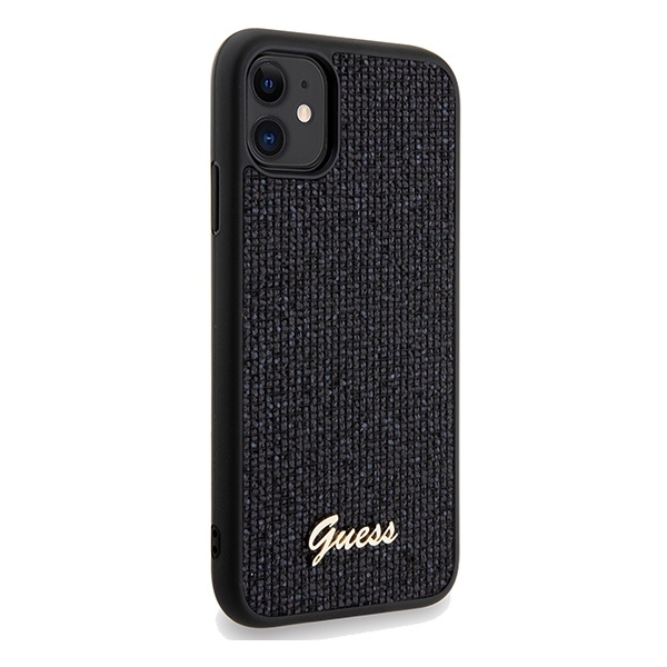 Etui Guess GUHCN61PMSDGSK iPhone 11 / Xr 6.1" czarny/black hardcase Disco Metal Script Case