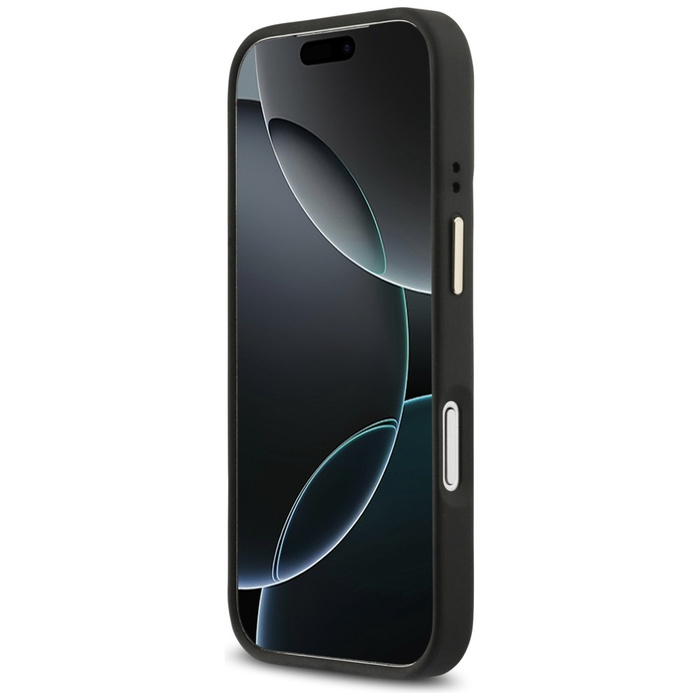 Etui Guess 4G PU Triangle Logo & Stand   Camera Magsafe do iPhone 17 Pro czarny