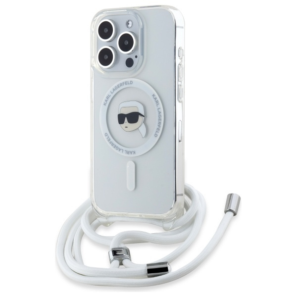 Etui Karl Lagerfeld iPhone 16 Pro Max 6.9" hardcase transparent Crossbody IML Karl Head Magsafe