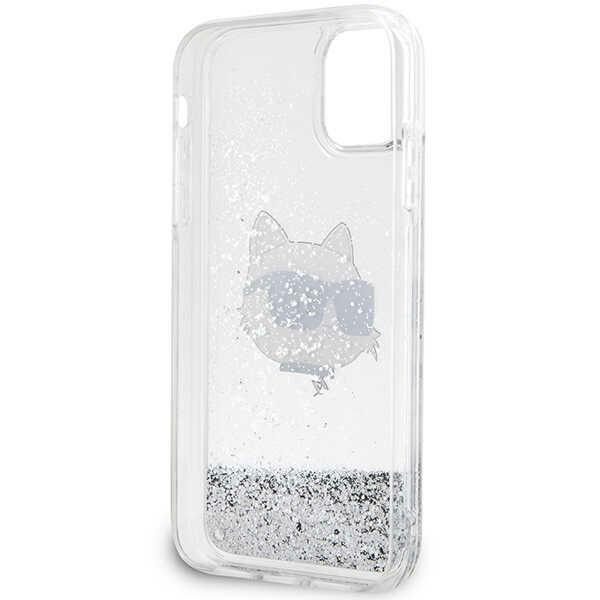 Etui Karl Lagerfeld KLHCN61LNCHCS iPhone 11 srebrny/silver hardcase Glitter Choupette Head Case
