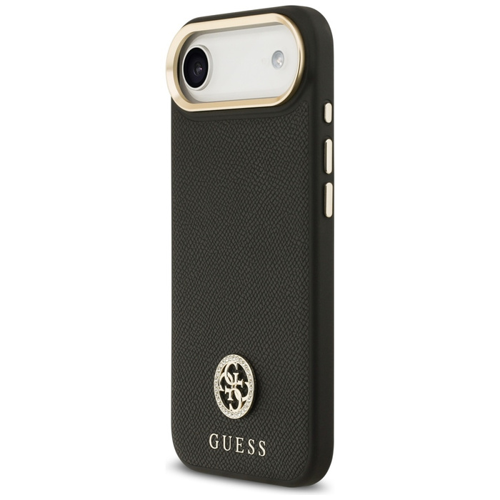 Etui Guess Grained Strass Logo MagSafe   do iPhone Air czarny