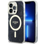 Etui Guess GUHMP14XPCUMAK iPhone 14 Pro Max 6.7" czarny/black hardcase Marble MagSafe Case