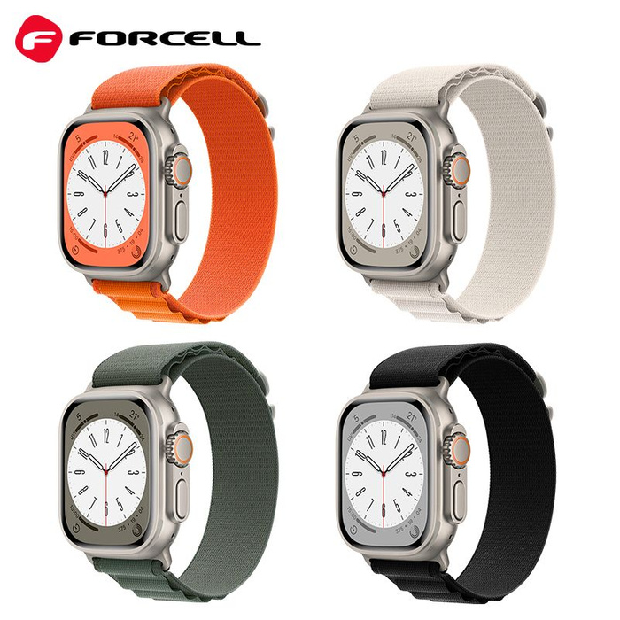 FORCELL F-DESIGN FA13 pasek do APPLE Watch 38 / 40 / 41 mm czarny