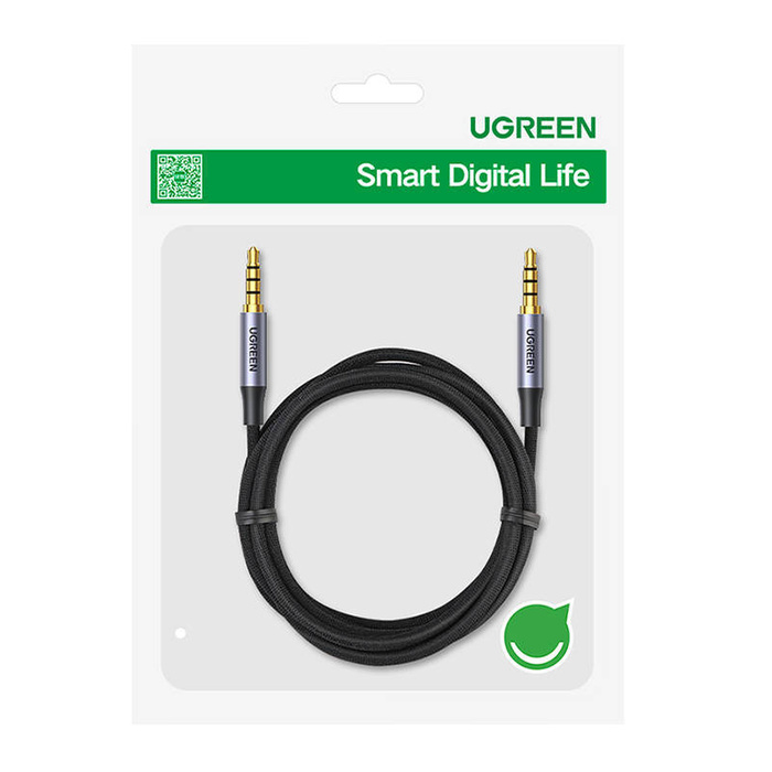 Kabel jack 3,5mm AUX UGREEN 1.5m (szary) AV183