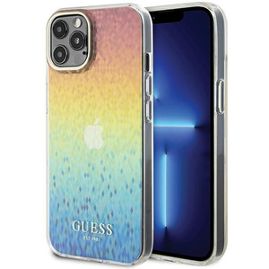 Etui Guess GUHCP12MHDECMI iPhone 12/12 Pro 6.1" wielokolorowy hardcase IML Faceted Mirror Disco Iridescent Case