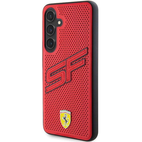 Etui Ferrari FEHCS24SPINR Samsung Galaxy S24 S921 czerwony/red hardcase Big SF Perforated Case