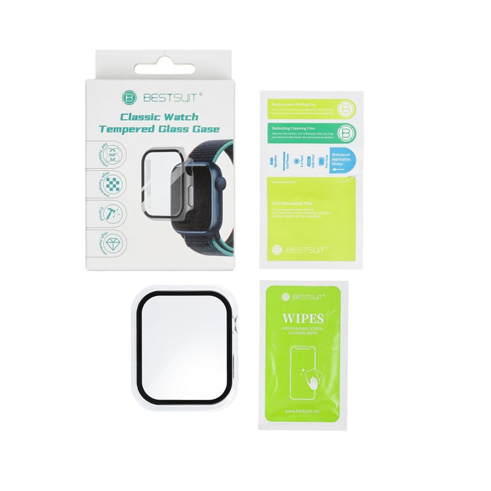 Futerał ochronny ze szkłem Bestsuit Flexible do Apple Watch 10/11 42mm - czarny