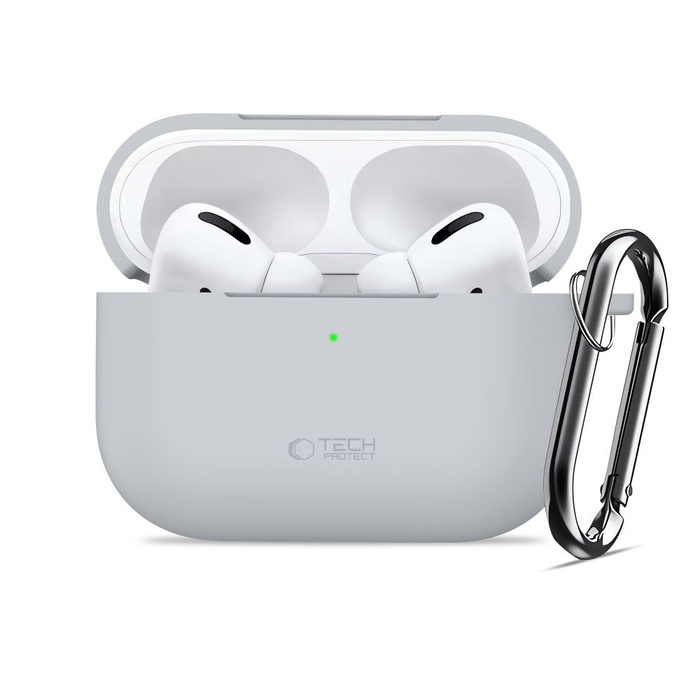 TECH-PROTECT SILICONE HOOK APPLE AIRPODS PRO 3 CRAYON GREY