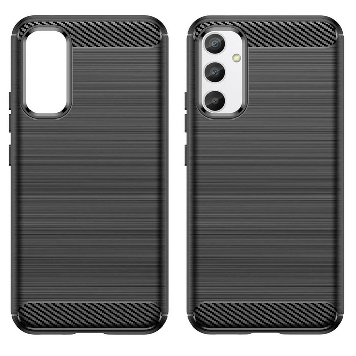 Etui Carbon Case etui do Samsung Galaxy A34 5G elastyczny silikonowy karbonowy pokrowiec czarne Case