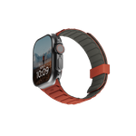 UAG Pathfinder - silikonowy dwustronny pasek magnetyczny do Apple Watch seria: 1-3, 42mm / series 4-6 & SE 1-2, 44mm / series 7-9, 45mm / series 10, 46mm / Ultra 1-2, 49mm (olive/rust)