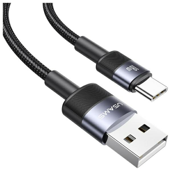 USAMS Kabel USB-A na USB-C 3A 1,2m        Aluminum Alloy Data Cable SY Series SJ718USB01 (US-SJ718)