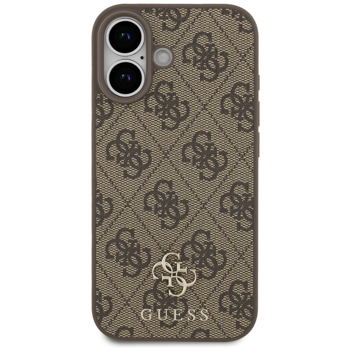 Etui Guess 4G Small Classic Logo MagSafe do iPhone 17 brązowy