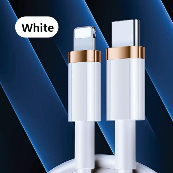 Kabel USAMS USB-C Apple Lightning U63 PD 1,2m Fast Charge 20W SJ484USB02 US-SJ484 Biały