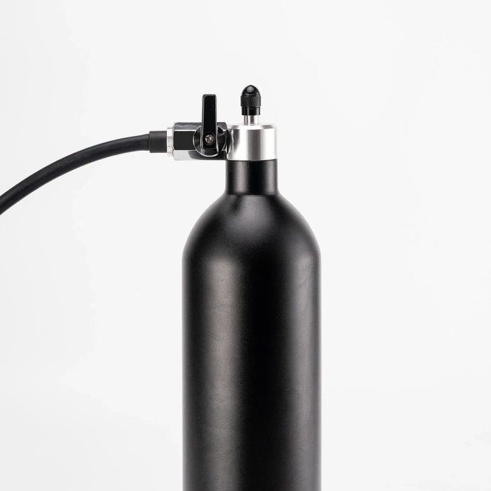 Zbiornik ciśnieniowy Rockbros do pompowania opon bezdętkowych tubeless 200 PSI 1.2l - czarny