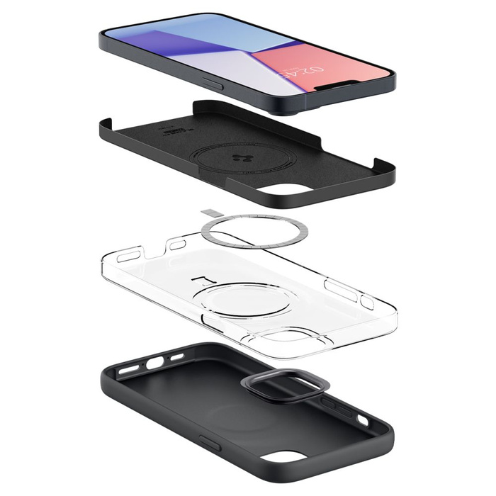 Etui Spigen iPhone 14 Plus Silicone Fit Mag Magsafe Black