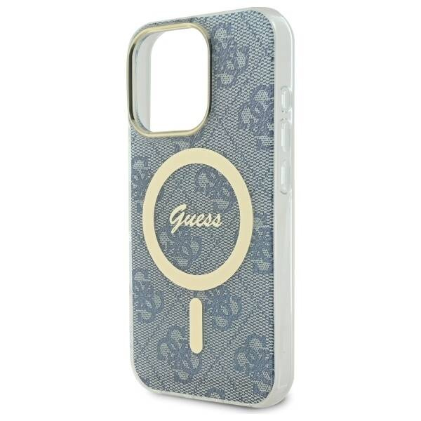 Etui Guess iPhone 16 Pro 6.3" niebieski/blue hardcase IML 4G MagSafe