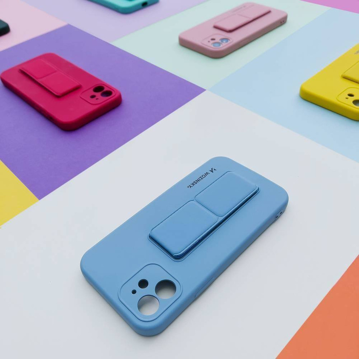 Wozinsky Kickstand Case silikonowe etui z podstawką etui Samsung Galaxy A72 4G czerwone