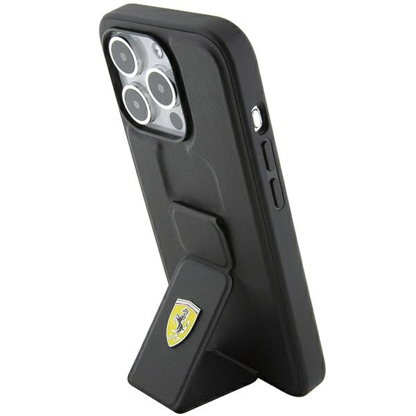 Etui Ferrari Fehcp15lgspsik Iphone 15 Pro 6.1" Czarny/black Hardcase Grip Stand Case