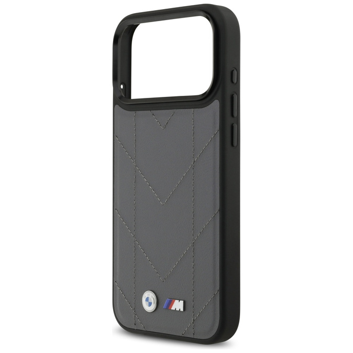 Etui BMW M Quilted Logo MagSafe do       iPhone 17 Pro Max antracyt