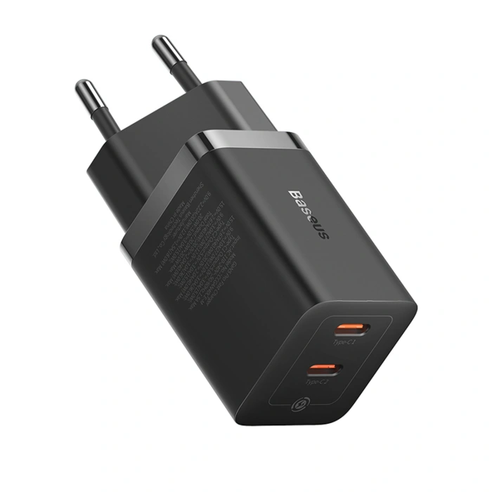 Ładowarka sieciowa Baseus GaN5 Pro 40W 2xUSB-C - czarna