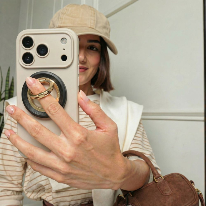 TECH-PROTECT MMR700 LAMANO MAGNETIC MAGSAFE PHONE RING BLACK/GOLD