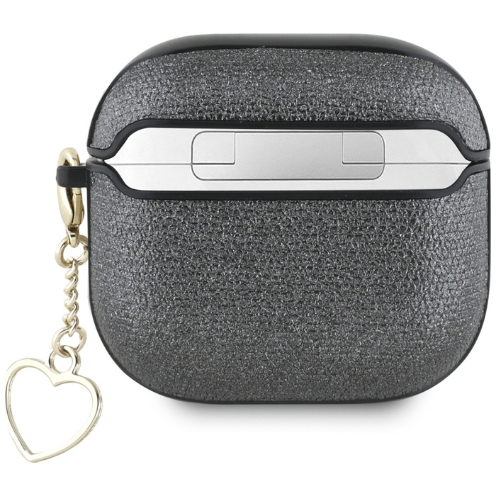 Etui Guess Metallic Script Charm do       AirPods 4 czarny