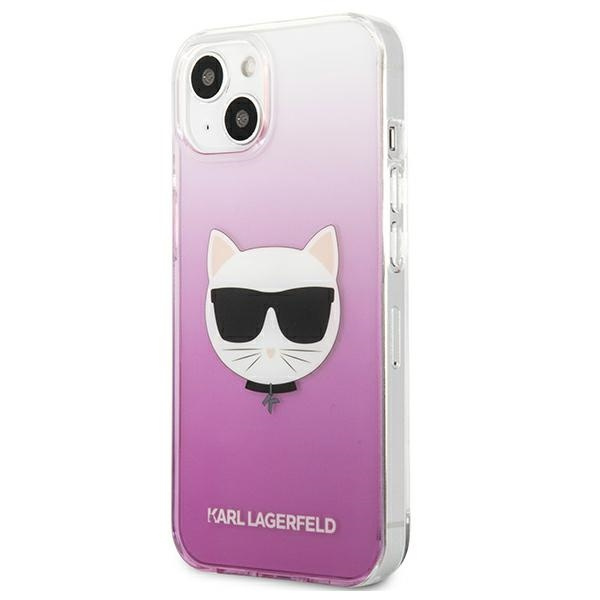 Etui KARL LAGERFELD Apple iPhone 13 Mini Choupette Head Różowy Hardcase