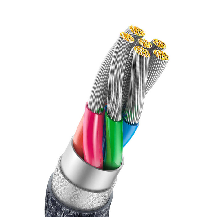 [PO ZWROCIE] Baseus Crystal Shine Series kabel przewód USB do szybkiego ładowania i transferu danych USB Typ A - USB Typ C 100W 1,2m czarny (CAJY000401)