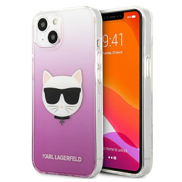 Etui KARL LAGERFELD Apple iPhone 13 Mini Choupette Head Różowy Hardcase