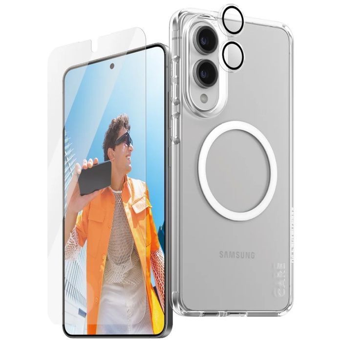 Zestaw ochronny CARE by PanzerGlass      Flagship 3w1 Etui+Szkło+Lens do Samsung Galaxy S25 Edge