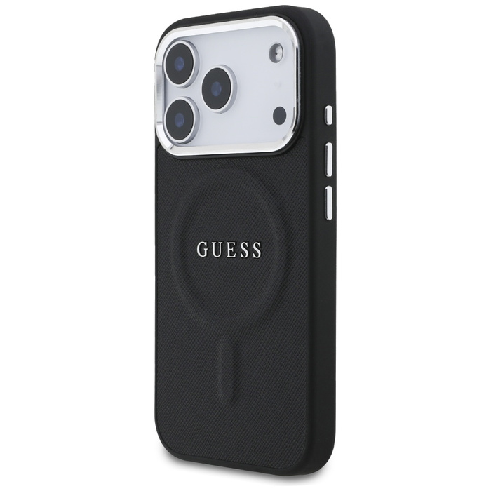Etui Guess Classic Logo MagSafe do       iPhone 17 Pro czarny