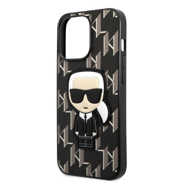 Etui Karl Lagerfeld iPhone 13 Pro / 13 6,1" Hardcase Czarny/black Monogram Ikonik Patch Case
