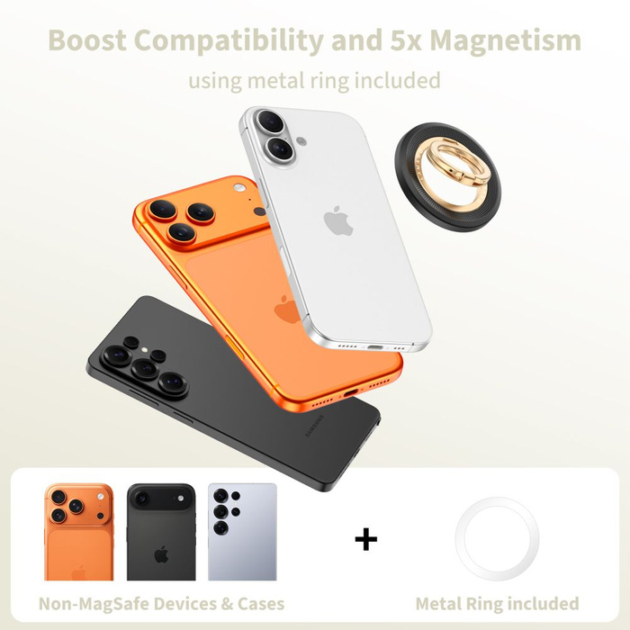 TECH-PROTECT MMR700 LAMANO MAGNETIC MAGSAFE PHONE RING BLACK/GOLD