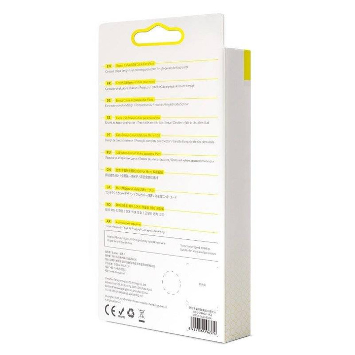 Kabel Micro USB BASEUS Cafule 2A 3m czarno-szary