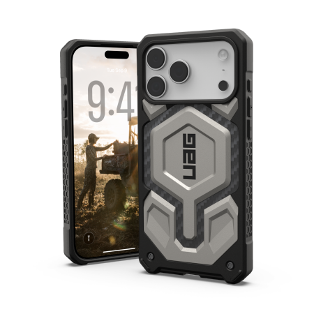 UAG Monarch Pro - etui do iPhone 17 Pro Max kompatybilne z MagSafe (titanium)