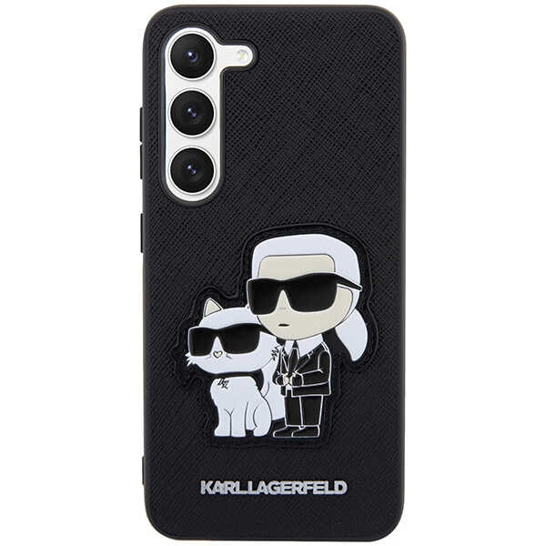 Etui Karl Lagerfeld KLHCS23MSANKCPK S23 Plus S916 hardcase czarny/black Saffiano Karl & Choupette Case